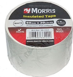 Morris Isolierband 50mm x 20m 36222 White Weiß