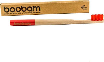 Boobam Red Adult Style Soft Toothbrush