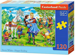 Детски Пъзел Snow White-Happy Ending за 6++ Години 120бр Castorland