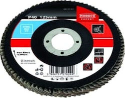Modeco Disc de șlefuire cu aripi No40 115mm Disc de șlefuire Μetal 115mm 10buc