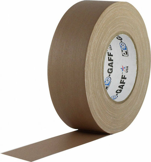Pro Tapes Gaff Light Brown Self-Adhesive Fabric Tape Brown 48mmx25m 1pcs