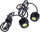 LA-531 Waterproof LED Daytime Running Lamps for 12V 10W with White Lighting 2pcs