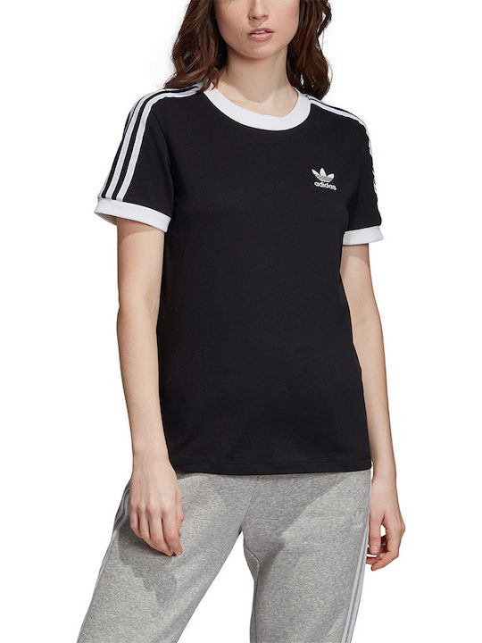 3 Stripes Γυναικείο T-shirt Μαύρο