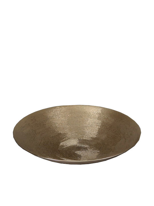 InTheBox Aluminum Decorative Platter Mink Gold 32cm