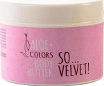 Aloe+ Colors So Velvet Ενυδατικό Butter Σώματος με Aloe Vera & Άρωμα Πούδρα για Ξηρές Επιδερμίδες 200ml