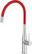 Ravenna Essance Tall U-Shaped Kitchen Faucet Counter Red