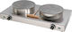 Sergas KE2X35 Double Commercial Electric Crepe Maker 2.5kW with Ø35cm Plate