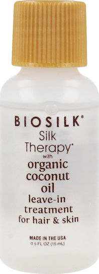 Biosilk Hair Νourishing Silk with Coconut Oil Leave In Treatment 15ml