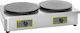 Roller Grill CDE350 Double Commercial Electric Crepe Maker 3.6kW with Stove Diameter 35cm