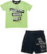 Funky Kids Set with Shorts Summer 2pcs Green