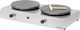 Vimitex Double Commercial LPG Crepe Maker 8kW with Ø40cm Hotplate