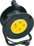 Eurolamp Extension Reel Cord 3x2.5mm²/30m Black