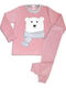 Minerva Kinder Schlafanzug Winterlich Fleece Rosa