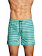 Gant Breton Stripe Men's Swimwear Shorts Turquoise Striped