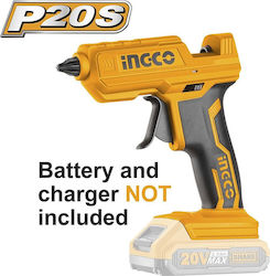Ingco Pistol de lipit cu adeziv 20V Solo pentru tije de silicon 11.2mm