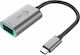 i-tec Μετατροπέας USB-C male σε VGA female Γκρι 1τμχ C31METALVGA60HZ