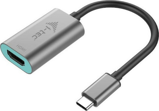 i-tec Μετατροπέας HDMI female σε USB-C male Γκρι 1τμχ C31METALHDMI60HZ