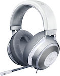 Razer Kraken Over Ear Gaming Headset με σύνδεση 3.5mm Mercury White