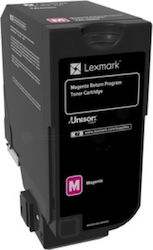 Lexmark 84C2HME Original Toner Laser Printer Magenta Program de returnare 16000 Pagini