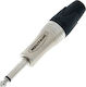 Neutrik Plug 6.3mm Jack mono male Silver (NP2XL)