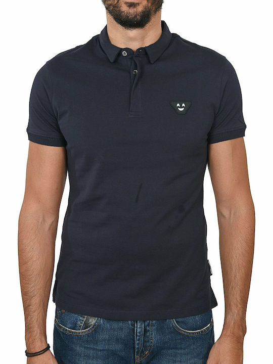 Emporio Armani Polo Short Sleeve Blouse Navy Blue