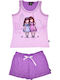 Santoro Pijama pentru copii De vară Violet