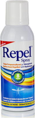 Uni-Pharma Repel Odorless Insect Repellent Lotion In Spray με Υαλουρονικό Suitable for Child 100ml
