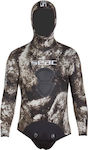 Seac Tattoo Flex Diving Jacket Shaved Inside with Chest Pad for Spearfishing Camouflage Brown 5mm