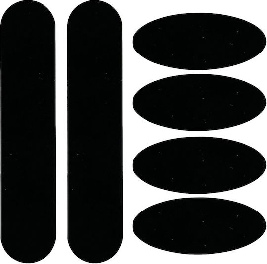 3M Ανακλαστικά Αυτοκόλλητα Αυτοκινήτου 12 x 12cm σε Μαύρο Χρώμα 6τμχ