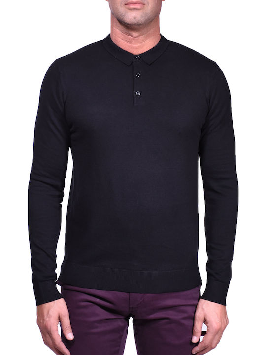 Jack & Jones Polo Long Sleeve Blouse Black