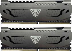 Patriot Viper Steel 16GB DDR4 RAM με 2 Modules (2x8GB) και Ταχύτητα 4400 για Desktop
