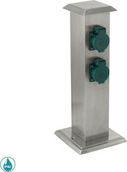 Eglo Park Power Socket Silver 1pcs
