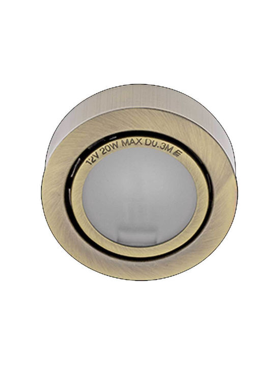 Elmark Monos Spot cu Soclu G4 în Culoare Bronz