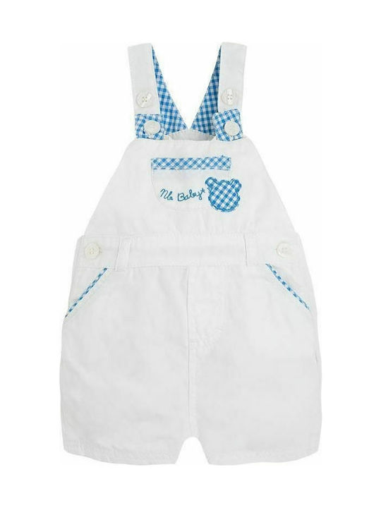 Mayoral Kids Fabric Overall White