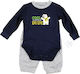 Carter's Baby Bodysuit Set Long-Sleeved Navy Blue 2pcs