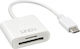 Lindy Card Reader USB 3.1 Type-C για SD/microSD Λευκό