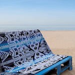 Sorema Tulum Beach Towel Light Blue with Fringes 180x100cm.