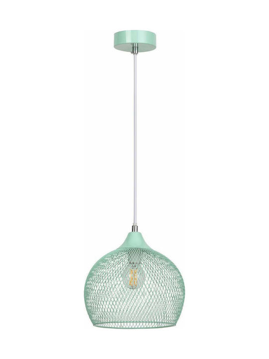 Rabalux Ronan Pendant Light Single-Light Bell for Socket E14, E.14 Green