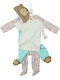 Carter's Baby Bodysuit Set Long-Sleeved with Accessories Multicolour 3pcs