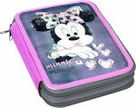 Gim Minnie Poetic Pencil Case Full with 2 Compartments Fuchsia