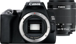 Canon DSLR Aparat foto EOS 250D Cadru de recortare Kit (EF-S 18-55mm F4-5.6 IS STM) Negru