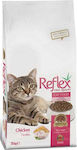 Reflex Adult High Quality Dry Food for Adult Cats with Chicken / Corn 15kg