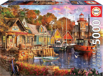 Sunset in Harbor Puzzle 2D 5000 Bucăți