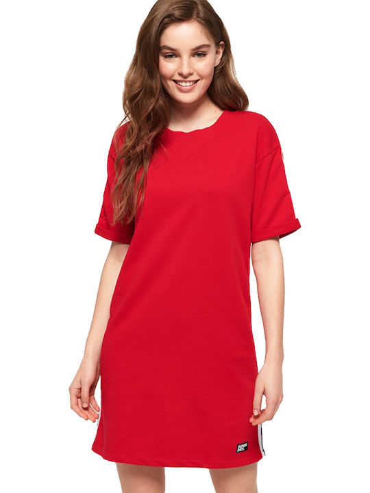 Superdry Amelie Sommer Mini Kleid Rot