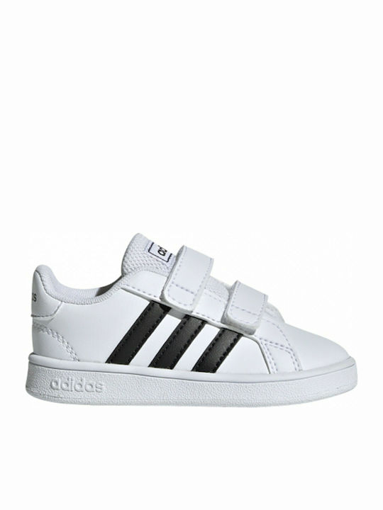 Grand Court GRAND COURT Kids Sneakers with Scratch Cloud White / Core Black