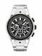 Cerruti Ruscello Men's Watch 44mm Chronograph Battery with Silver Metal Bracelet