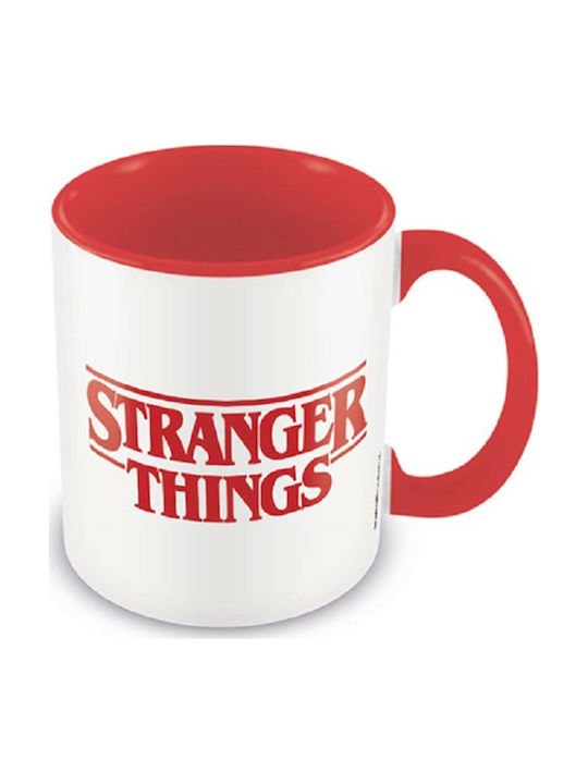 Stranger Things - Classic Logo Cană Ceramică Roșie 315ml MGC25289 1buc