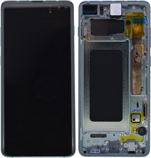 Samsung Οθόνη mit Touch-Mechanismus und Rahmen für Galaxy S10+ (Grün)