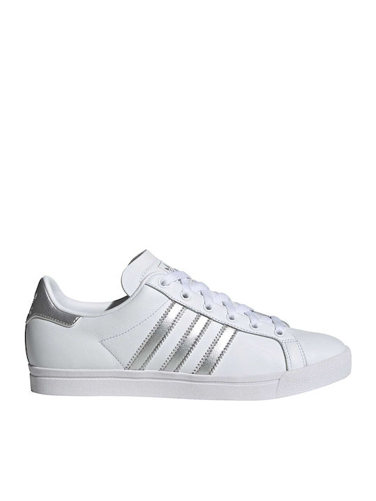 Adidas Coast Star Γυναικεία Sneakers Cloud White / Silver Metallic / Core Black