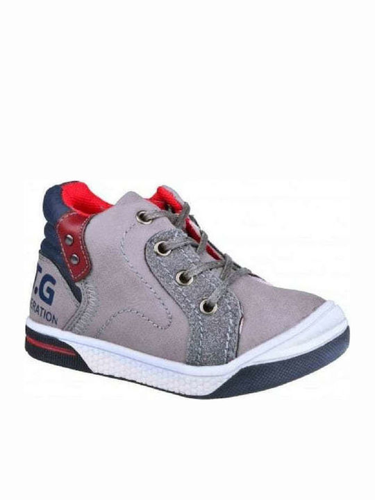 IQ Shoes 9525 Παιδικά Μποτάκια Γκρι